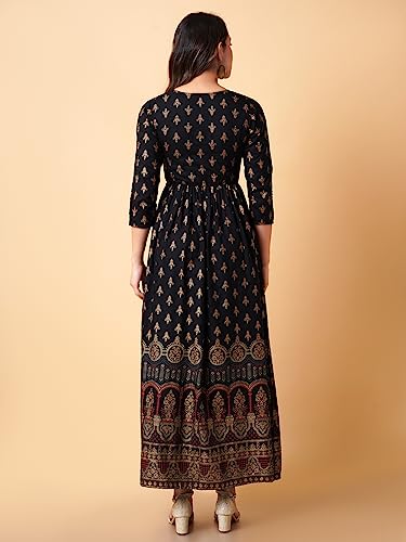 Image of Daevish Women's Rayon Floral Regular Kurta