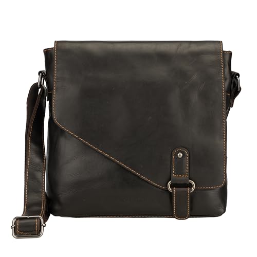 Noah Messenger Bag – Chestnut Full-Grain Leather Crossbody Bag for Men – 11
