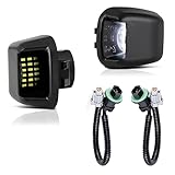 Bestview LED License Plate Light Lens Tag Lights Rear Lamp Socket Wire Harness White Bulbs Assembly Compatible with Nissan Frontier Armada Titan Xterra, Suzuki Equator Pickup Truck