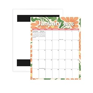 2026 Refrigerator Magnetic Calendar January–December 2026 Full-Year Calendar for Home, Office (strange)