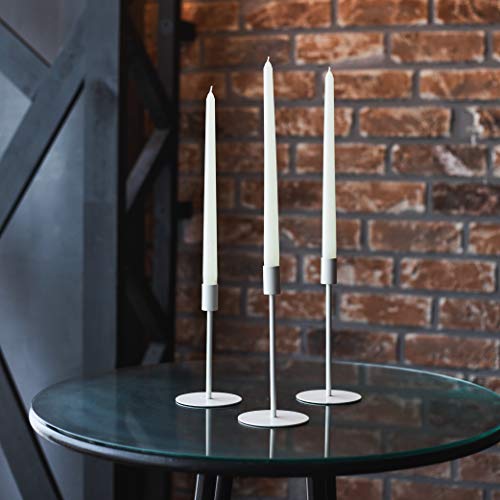 Sonedly 8 Inch Taper Candle 4 Pack - Unscented Hand-Dipped Tapered Candles Long Burning Perfect For Home Interior - Dripless And Smokeless Tapered Candles For Home - 6-Hour Burning Ivory Candles #TOP7