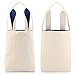 Bonison Easter Bunny Bag & Basket for Egg Hunts. Children's Tote Handbag Container with Dual Layer Bunny Ears Design, Excellent for Carrying Eggs, Candy, Gifts at Easter Party. (Random Color 3 pc)
