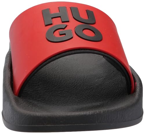 Image of HUGO Men's Stacked Logo Slide Sandal