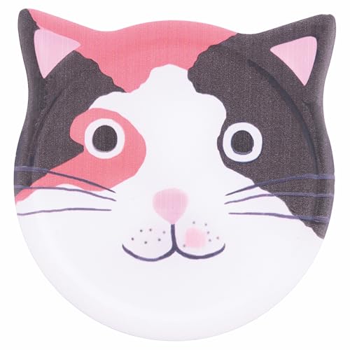 Set mit 6 dekorativen Fliesen 10,5 x 10,8 cm aus Keramik, Unterseite aus Kork, Cats