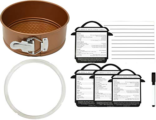 Salbree 7 inch Round Non Stick Springform Cake Pan Set for Baking Cheesecake