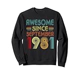 Photo Gallery awesome since september 1981 birthday 1981 men women vintage felpa Photo Gallery awesome since september 1981 birthday 1981 men women vintage felpa