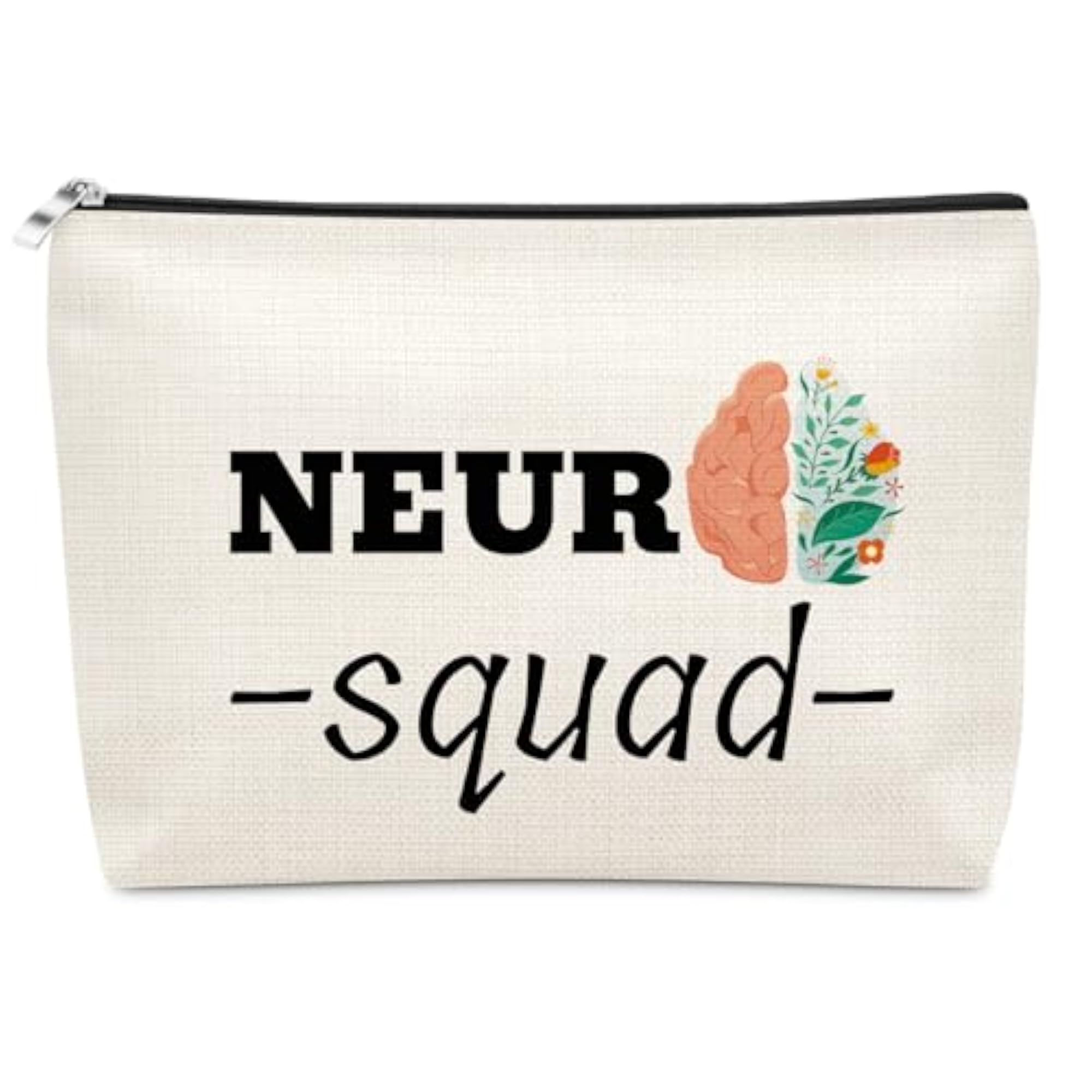 Neuroscience Gifts Makeup Bag for Nurses, Neuro Squad Design