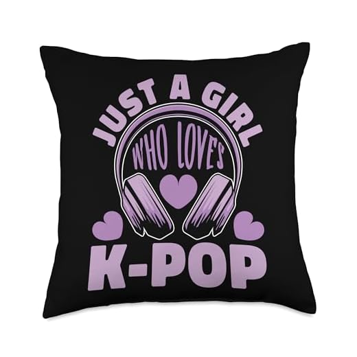 K-Pop Korean Pop - Just A Girl Who Loves K-Pop Throw Pillow
