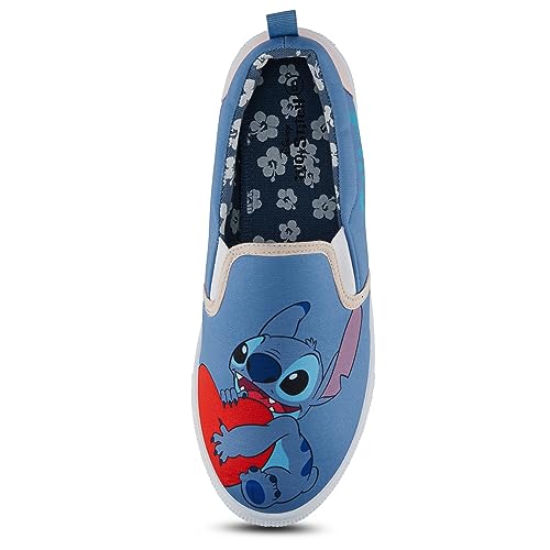 Disney Ladies Lilo and Stitch Shoes - Ladies Classic Lilo and Stitch Slip On Sneakers Lilo and Stitch Canvas Slip On Sneakers4