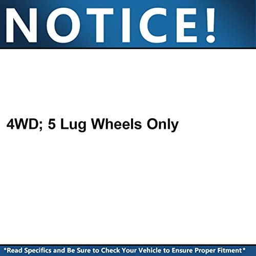 Image of Detroit Axle - 4WD Front Brake Kit for 97-03 Ford F-150, Replacement | 1997 1998 1999 2000 2001 2002 2003 Brakes Rotors Ceramic Brake Pads: 12.13 inch inch Brake Rotor
