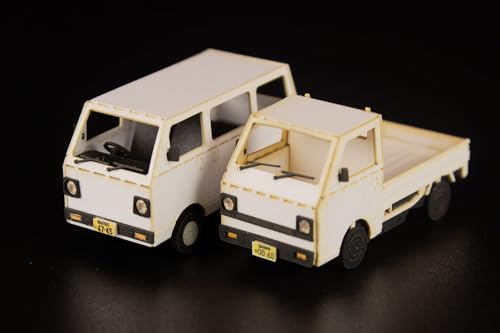 Kit de modélisme Plum Kei Van White Blue Silver 1/80 Town Corner Series - 5