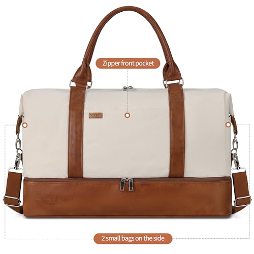 GAYUAPEIA Weekender Bag for Women with Shoe Compartment