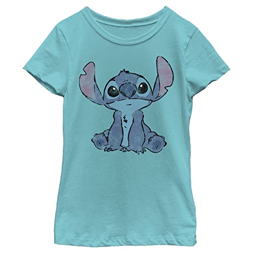 Disney Lilo Simply Stitch Girl's Solid Crew Tee
