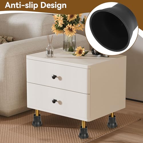 Elevadores de cama Agatige con forma de cuerno para elevar patas de sofá y mesa 6