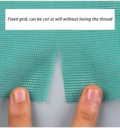 Adjustable Polyester Window Screen Replacement Roll for Doors & Windows, DIY French Patio Entry, 27.6"x98.4" (Blue) - Perfect for Sliding, Porch & Home Use