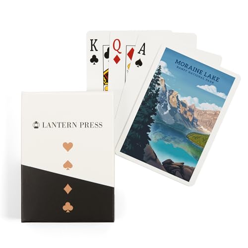 Lantern Press Baraja de 52 Cartas Póker Moraine Lake