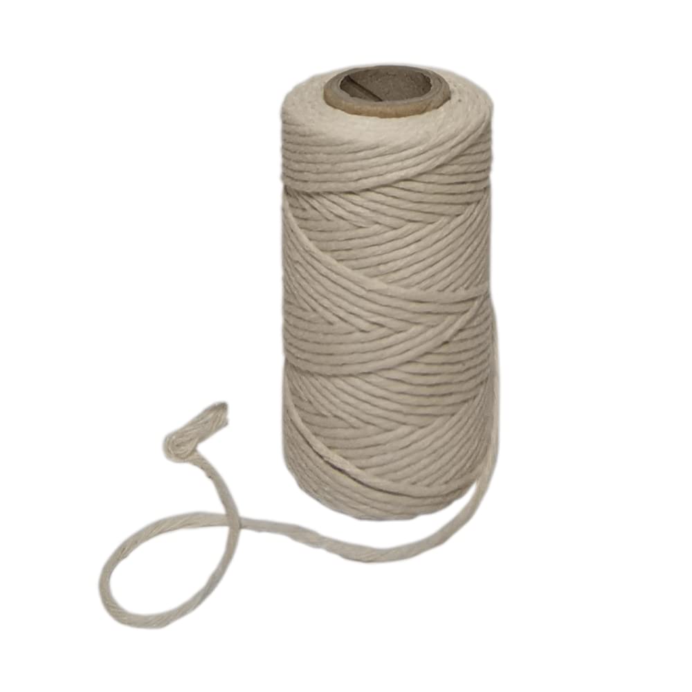 DIAH Do It At Home 100g Butchers Twine - Natural Cotton-Linen String for Meat Tying, Smoking & Trussing Poultry - Heat Resistant Cooking Cord for Roasting Ham & Beef - Food-Safe & Durable