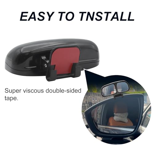 Image of Blind Spot Mirror Adjustable 360 Degree Car Side Mirror, HD Glass Rear View Exterior Accessories Frame Thickness Less than 5MM for Car SUV (dual mirror right)