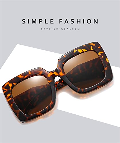 ZENYS Thick Frame Wide Leg Men's Sunglasses Outdoor Vacation Fashion Decorative Women Sunglasses (Color : A, Size : 1)2