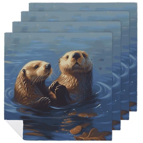 Servilletas de Tela Reutilizables 18x18 Pulgadas Pack x4 miniatura 1