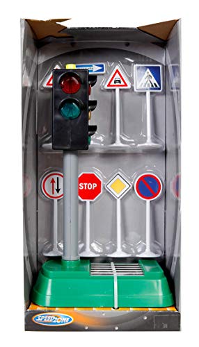 Speed Zone Verkehrsampel mit Licht und Verkehrszeichen Cover