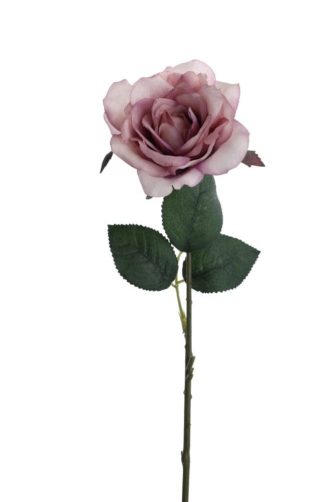 homes r us هومز أر أس Faile Single ose Artificial Flower Spray (Dusty Lavender, 45 Cms) Height: 45Cm Lavender