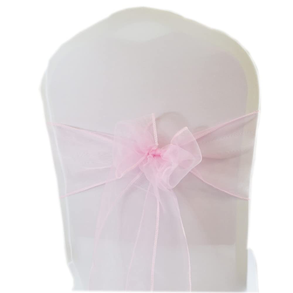 50pcs Organza Sedia Nodo Nozze Sedie Chiavari Decorazione Sedia Banda Banchetto Casa Festa Hotel Partito Sedie Fasce Arco Decor