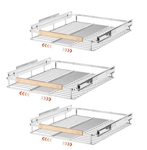 SANNO Pull Out Cabinet Organizer, Cabinet Slide Out Shelf, Pots ...
