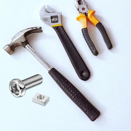 20 Paar Schrauben Muttern für Batterie M6 x 14 mm Batterieschrauben und muttern mit Vierkantmutter, Motorradbatterie Ersatz Schrauben Klemmen für Rollerbatterie Batterie