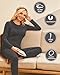 Ekouaer Thermal Underwear for Women Long Johns Sets Lightweight Base Layer Shirt & Leggings Pajams Set Grey M
