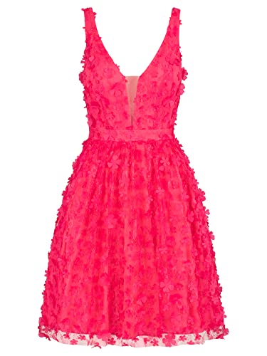 ApartFashion Damen Cocktailkleid Kleid, Rosa, 44 EU