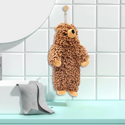 Toalla suave de chenilla ultra absorbente y decorativa para manos en el hogar 4