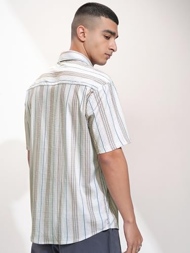 Image of Highlander Men's Striped Relaxed Fit Shirt