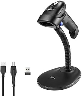 NetumScan Wireless 2D Barcode Scanner USB Automatic Bar Code Reader with Hands Free Adjustable Stand Reader/Imager (QR PDF417, GS1 Data Matrix) for PC Computer MAC Laptop NSI8-X