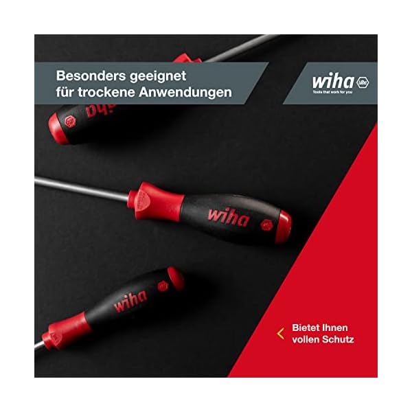 Wiha Schraubendreher Set SoftFinish® Sechskant-Steckschlüssel 5-tlg. ergonomischer Griff für kraftvolles Drehen I… – Bild 3
