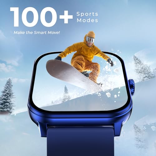 Image of beatXP Nexus 1.78 Super AMOLED Display Bluetooth Calling Smart Watch, Metal Body, Rotary Crown, 368 * 448px, 1000 Nits, 60Hz Refresh Rate, 100+ Sports Modes, 24 /7 Health Tracking, IP68 (Persian Blue)