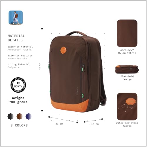 Image of Reroute 35L Backpack 16 Inch Laptop Travel Rucksack Brown