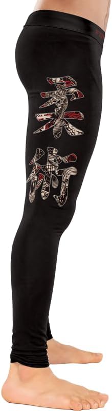 Samurai Men's MMA Spats Leggings Tights Jiu Jitsu BJJ No Gi Compression Leggings for Men