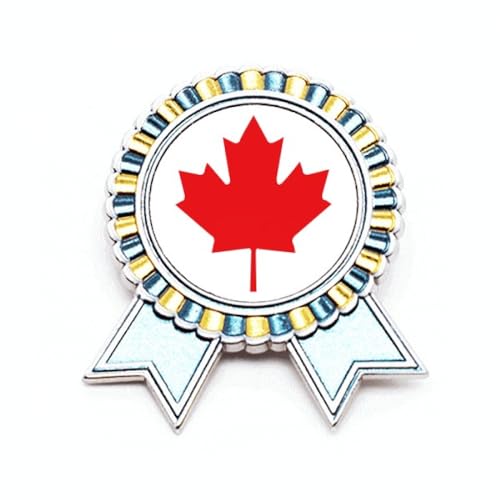 Broche en érable rouge pour veste accessoire souvenir du Canada en métal