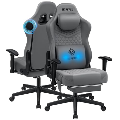 HOFFREE Gaming Chair with Speakers & Massage - Code HCDHSUTJ