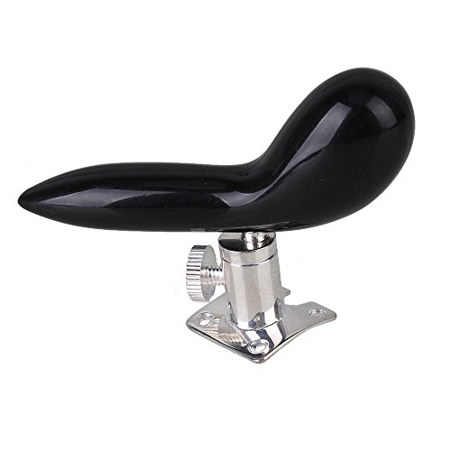 71 x 15mm Black Bassoon Hand Rest Base Set Hand Saddle Silver Plated Base - Thumbnail 2
