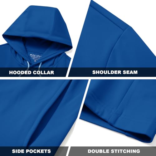 Image of M MAELREG Hoodies for Men Golf Fleece Hooded Sweatshirts Dry Fit Athletic Lightweight Casual Midlayer Mens Hoodies Pullover