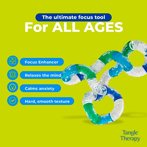 Tangle® Therapy Relax - Fidget Toy for Adults and Children - Improves Focus and Relaxes ADHD Symptoms When Played with - Quiet Fidget Toy for Work Or School - Hand Therapy Device image 13