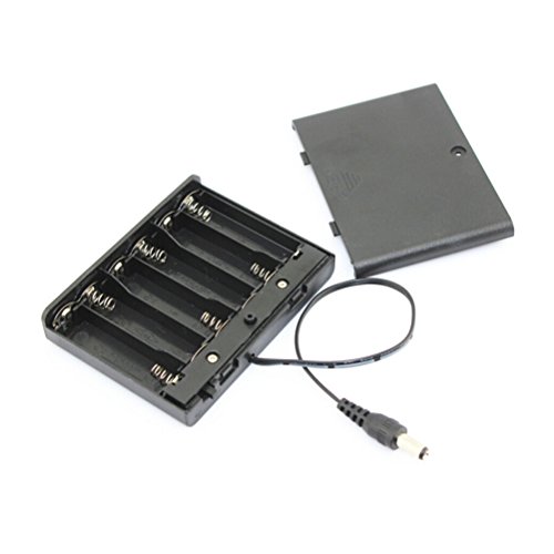 OUNONA Boitier Support Coupleur 6 Piles AA avec Fils de Connexion et Interrupteur on/Off 9V