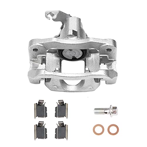 Image of Detroit Axle - Rear Brake Kit for Dodge Grand Caravan | Chrysler Town & Country Ram C /V Routan Disc Brake Rotors Right Brake Caliper w /Bracket Replacement 12 inch inch Rotor