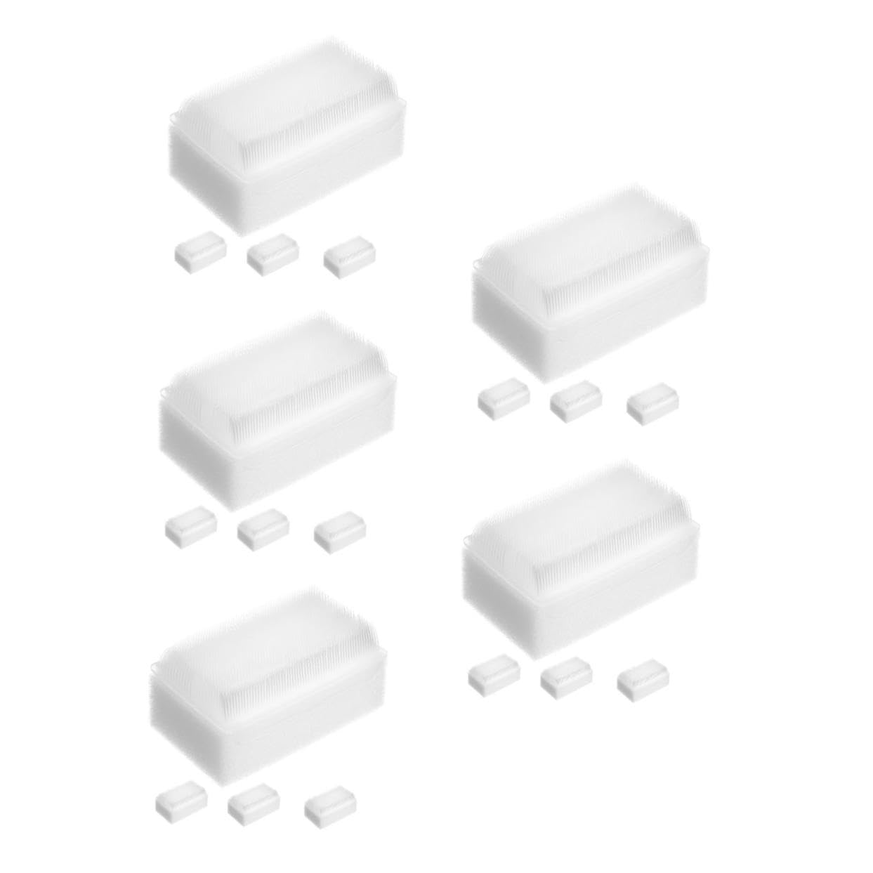 HOMSFOU 5 Series Dispositivo De Entrenamiento Sensorial Bath Pequeño Pincel Cepillo Para Fregar Cepillo De Defensa Sensorial Esponja 4 Piezas X 5