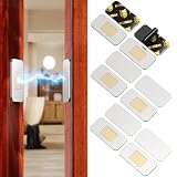 PHIXBEAR 6-Pack Invisible Magnetic Cabinet Catches, Stainless Steel with Super-Strong Adhesive, Drill-Free Installation for Drawers, Wardrobes, Kitchen & Bathroom