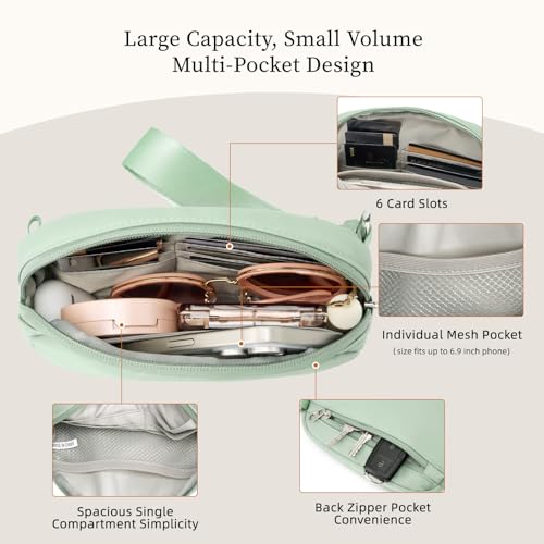 Image of Small Wristlet Wallets for Women, Crossbody Bags with Back Zipper Pocket, Wristlet Purses for Phone Organizer