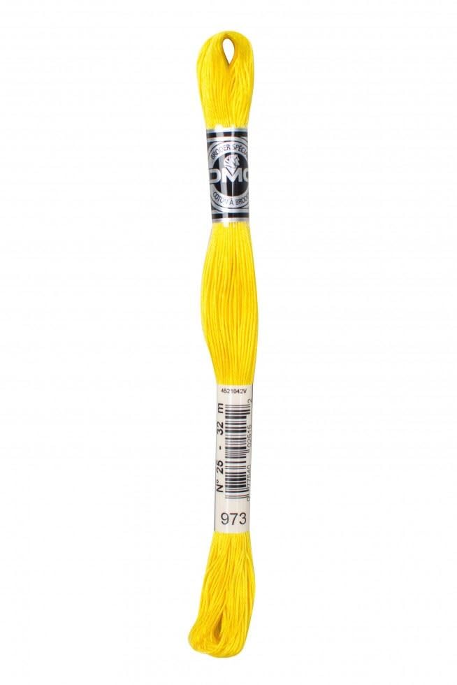 DMC Size 25 Coton A Broder Special Embroidery Thread - 973 Yellow - Each — image 1