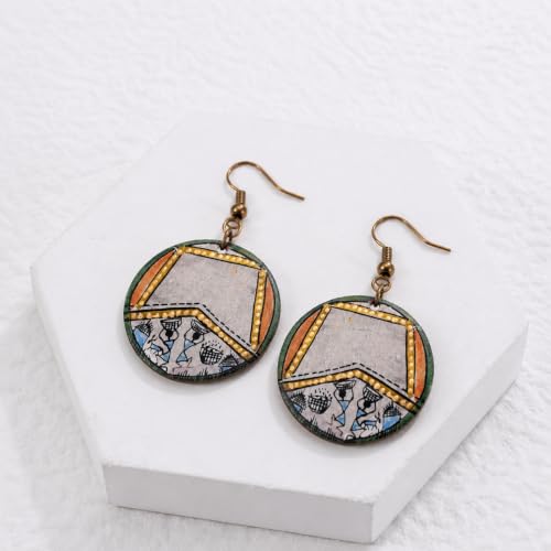 Image of Handcrafted Bohemian & Tribal Earrings for Women - Ethnic Brass, Floral & Festival-Inspired Statement Designs in Drop, Dangle, Hoop & Stud Styles